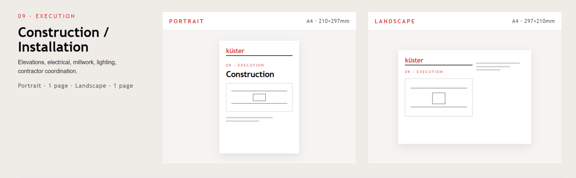 Construction / Installation